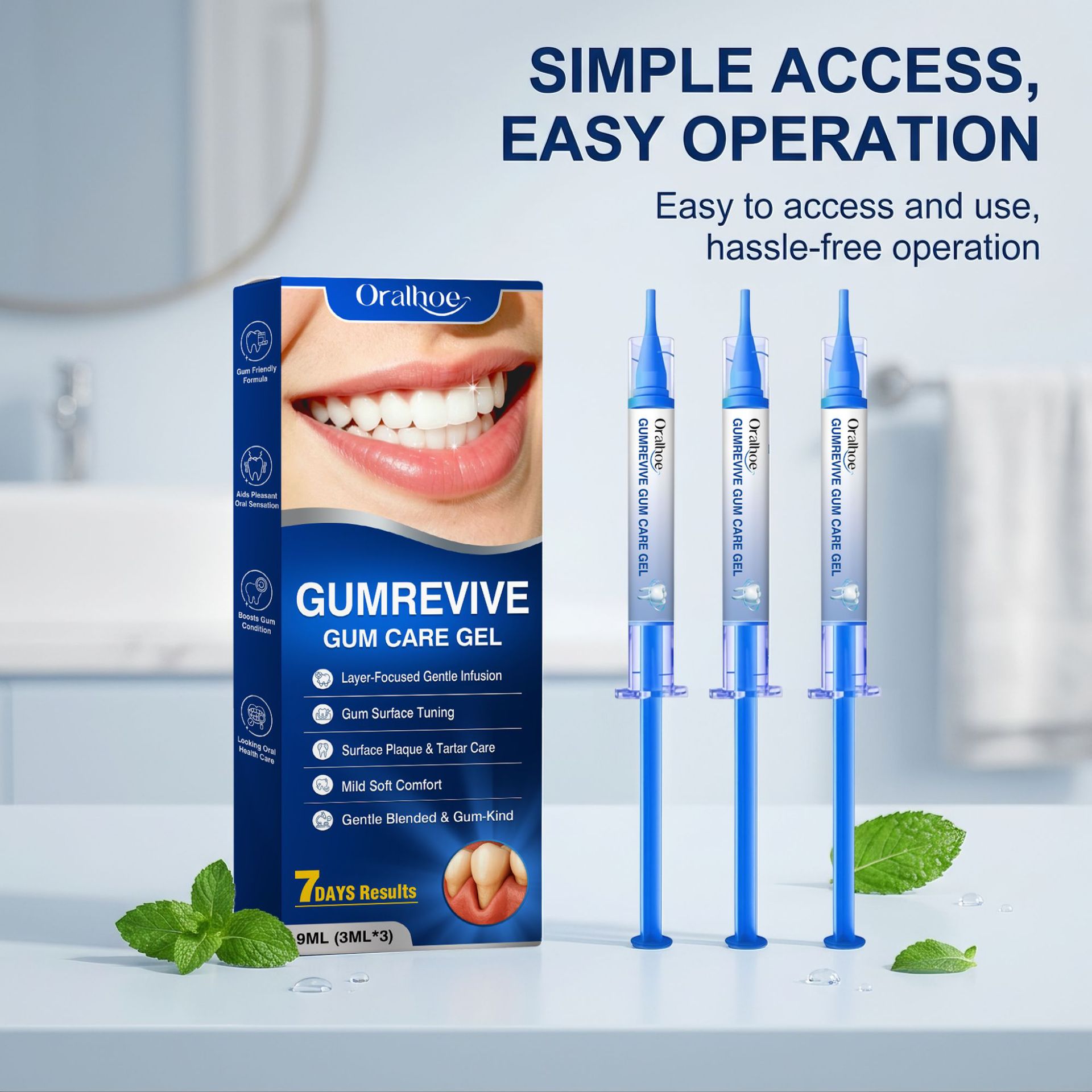 Teeth Whitening Near Me - Gel Perawatan Mulut 3Pcs Kit Suntikan