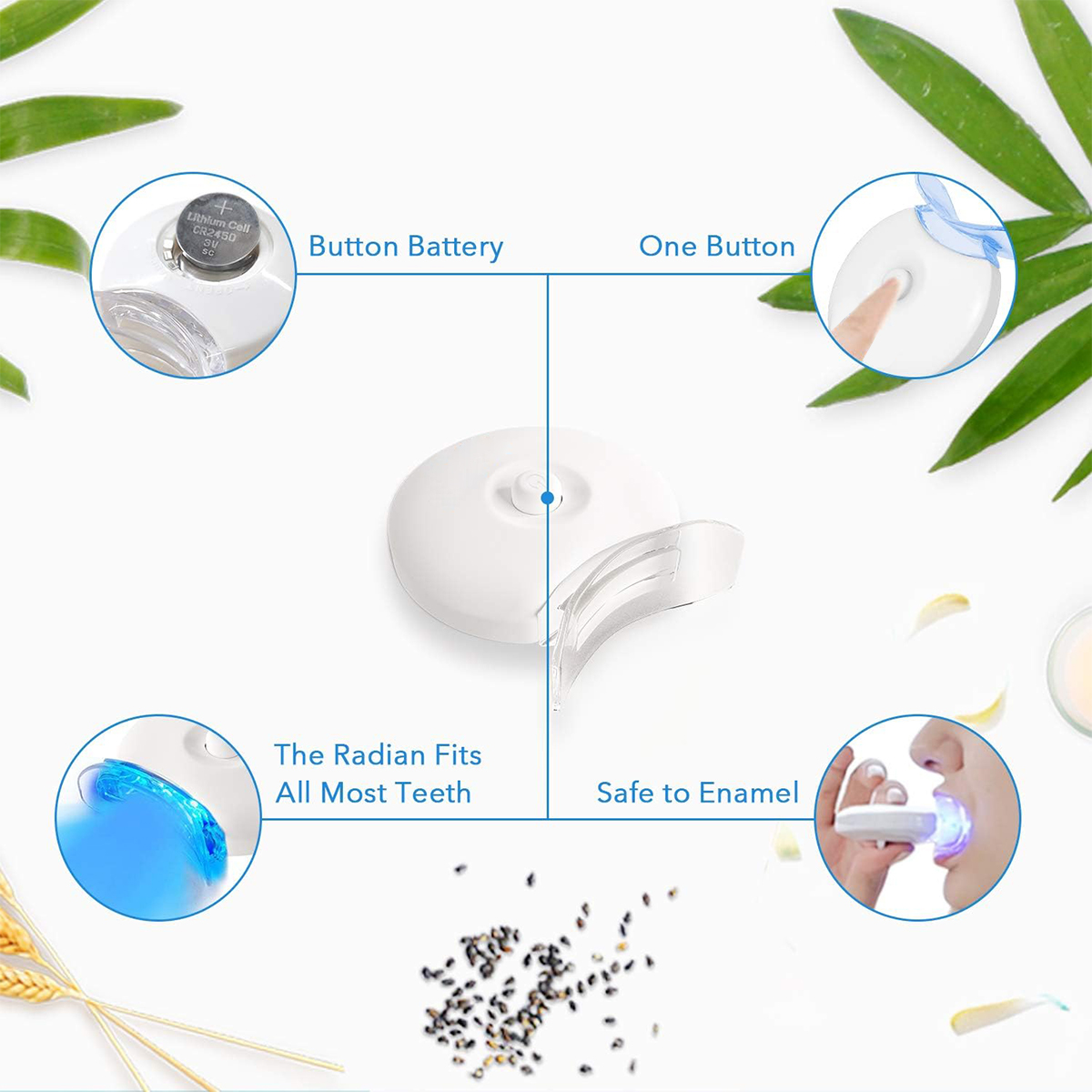 Kit pemutih gigi-5X lampu LED  - Teeth Whitening Near Me ulasan dan harga