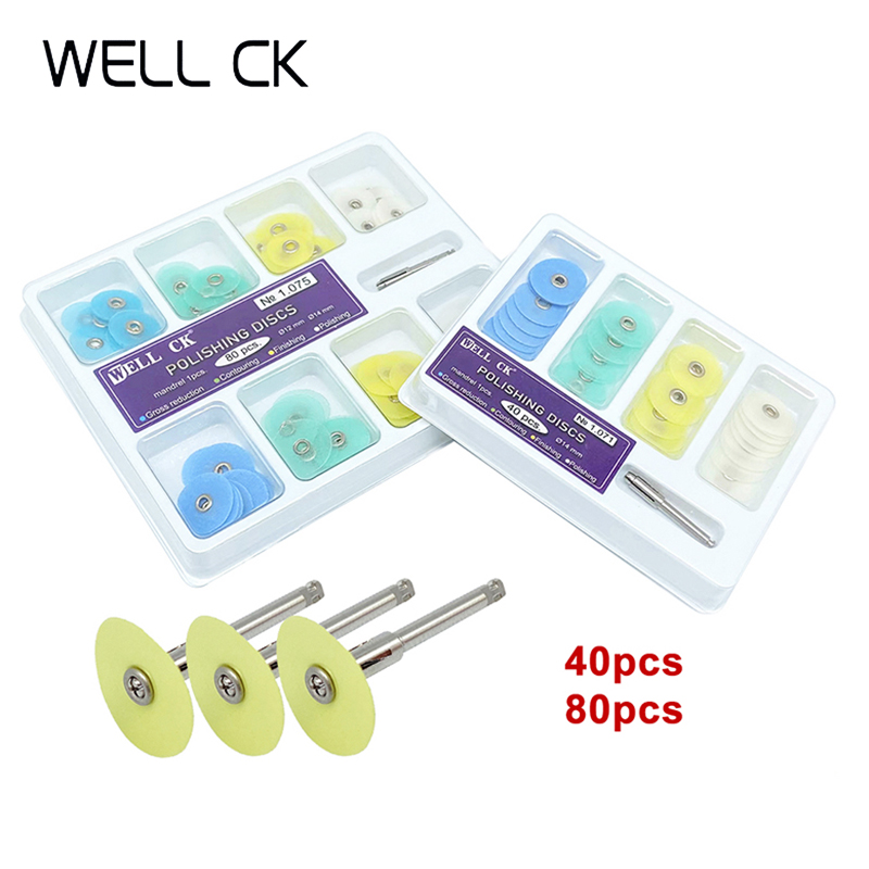 WELL CK 40/80 Buah Pemoles Gig - Teeth Whitening Kit ulasan dan harga