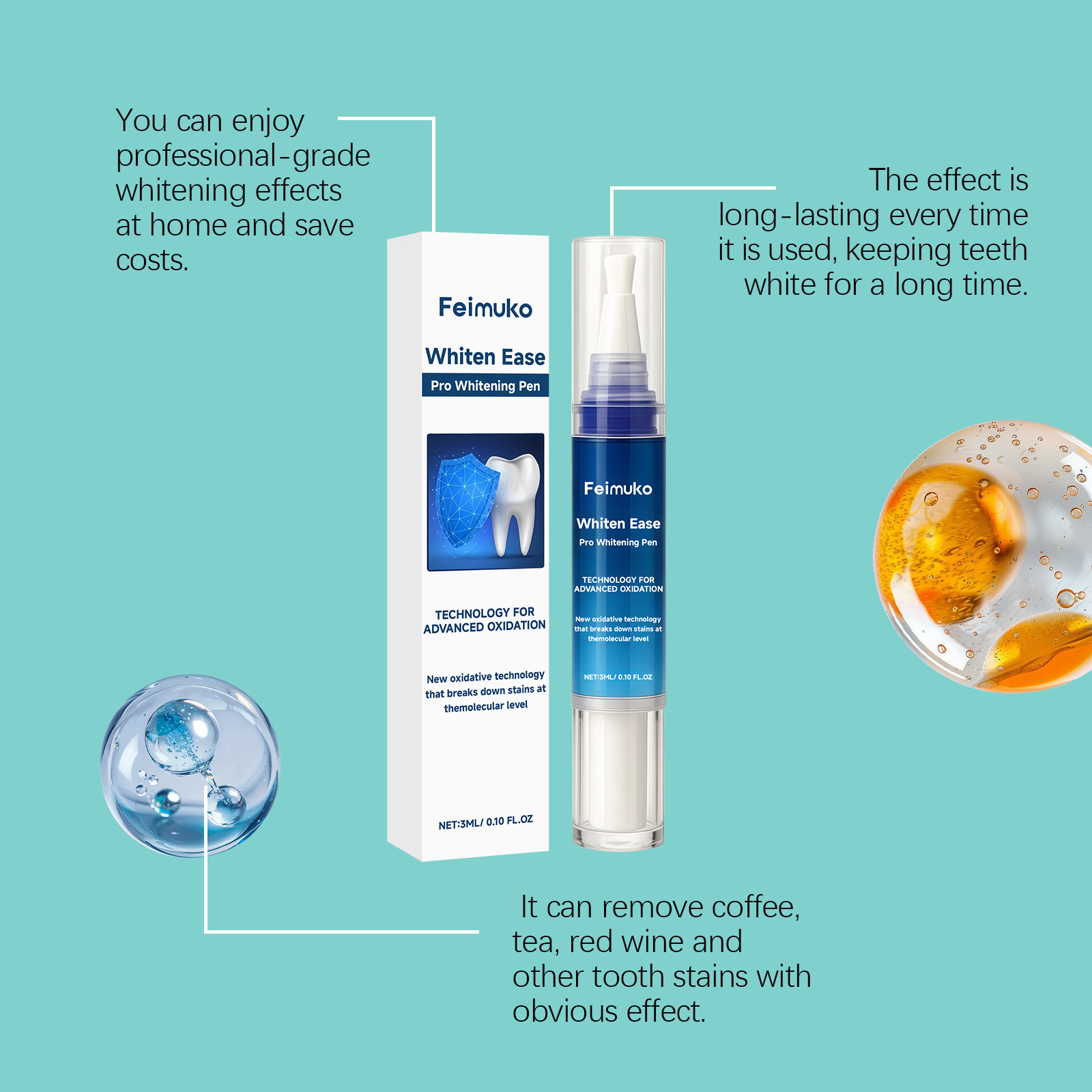 Feimuko 3mL Pro Whitening Pen  - Teeth Whitening Pens ulasan dan harga