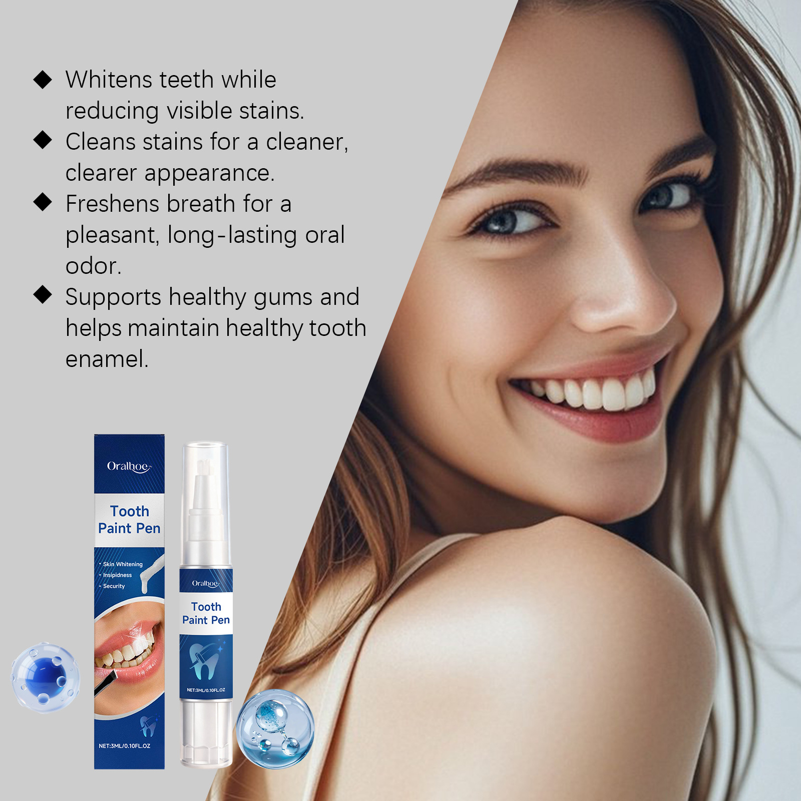 ORALHOE Pena Pemutih Gigi, Men - Teeth Whitening Pens ulasan dan harga