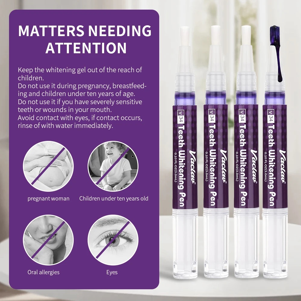 Pena Gel Pemutih Gigi Vaclav V - Teeth Whitening Near Me ulasan dan harga