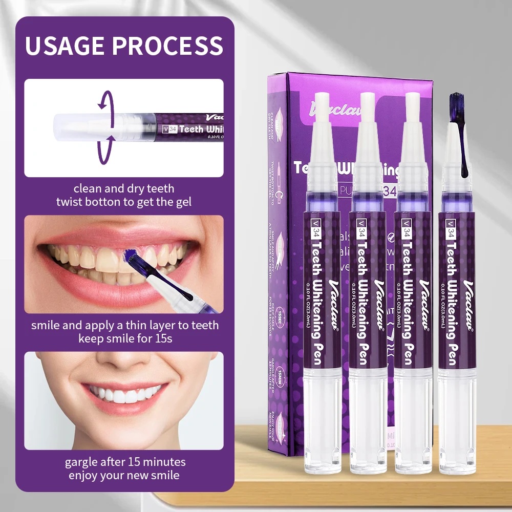 Pena Gel Pemutih Gigi Vaclav V - Teeth Whitening Near Me ulasan dan harga
